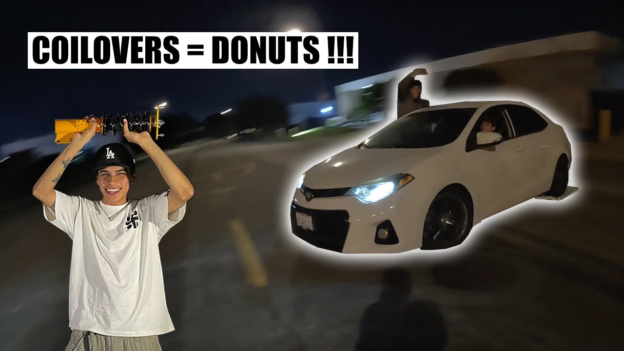ARE 300 COILOVERS WORTH IT COROLLA DONUTS YouTube