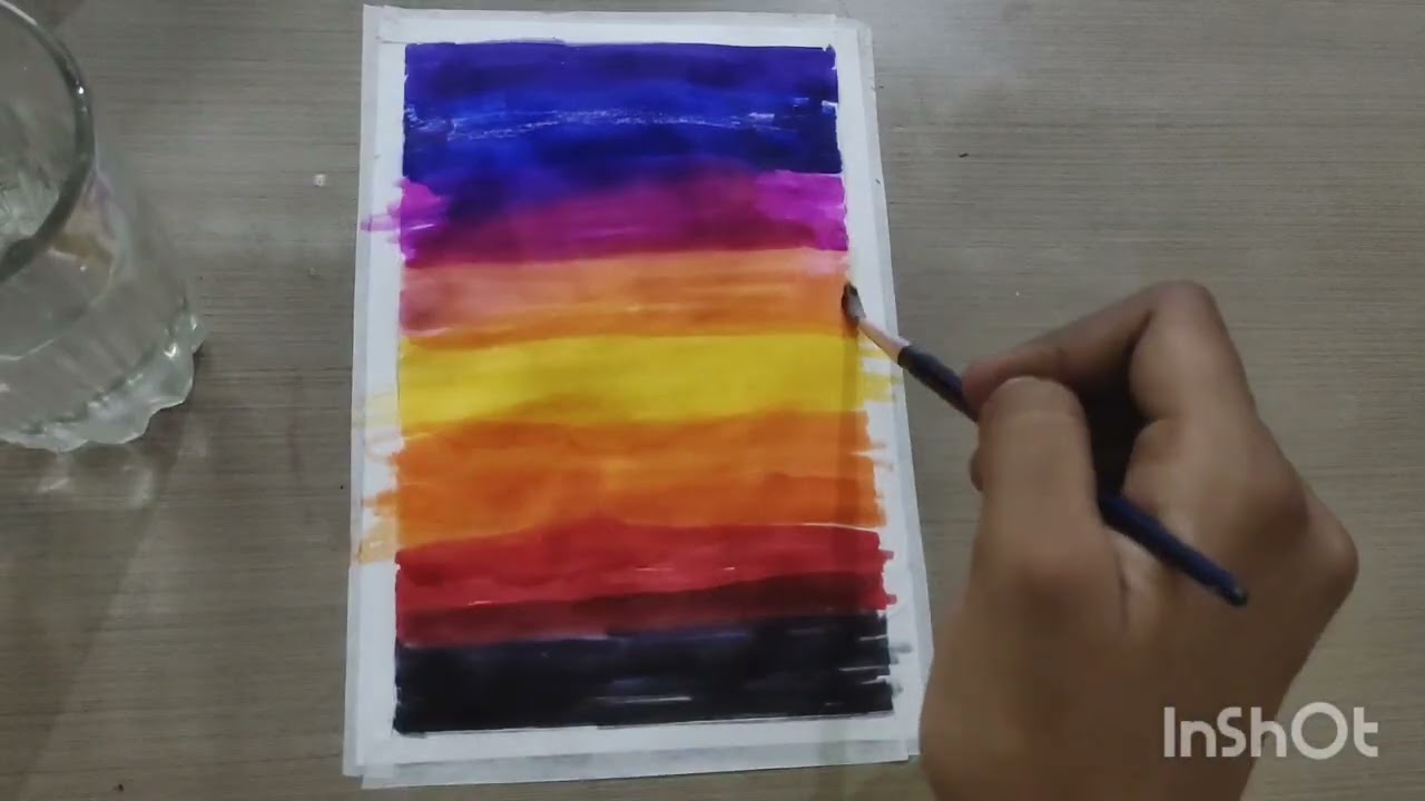 Watercolor art with doms brush pen