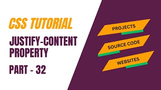 justify-content property | css tutorial | Hindi Part - 32