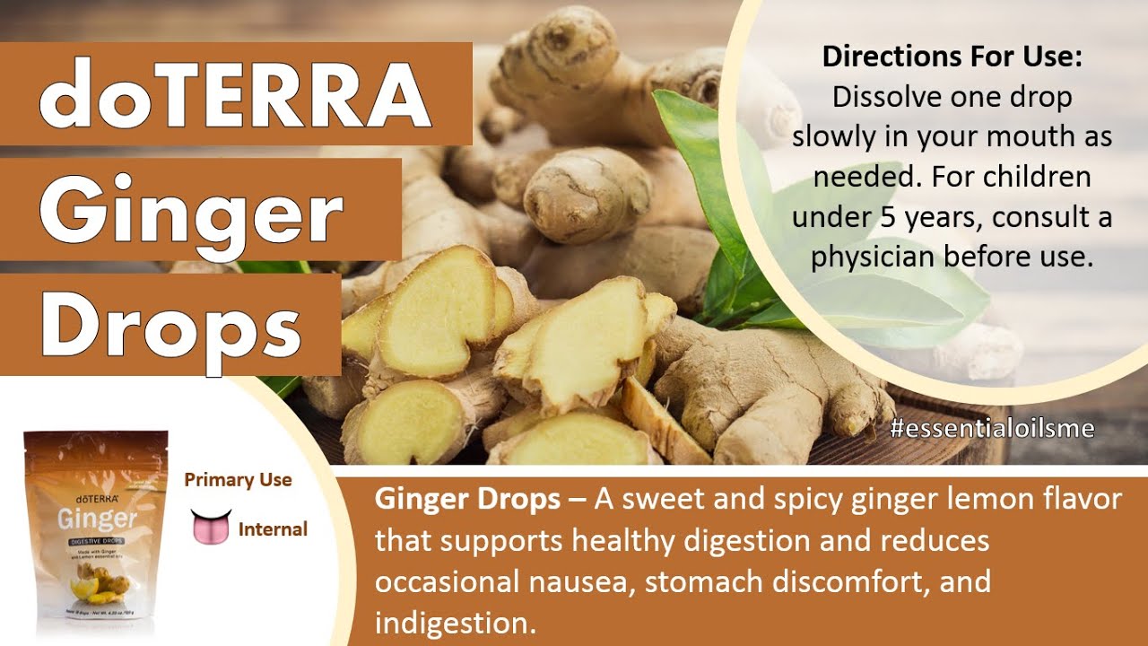 doTERRA Ginger Drops Benefits And Uses For Your Digestion YouTube