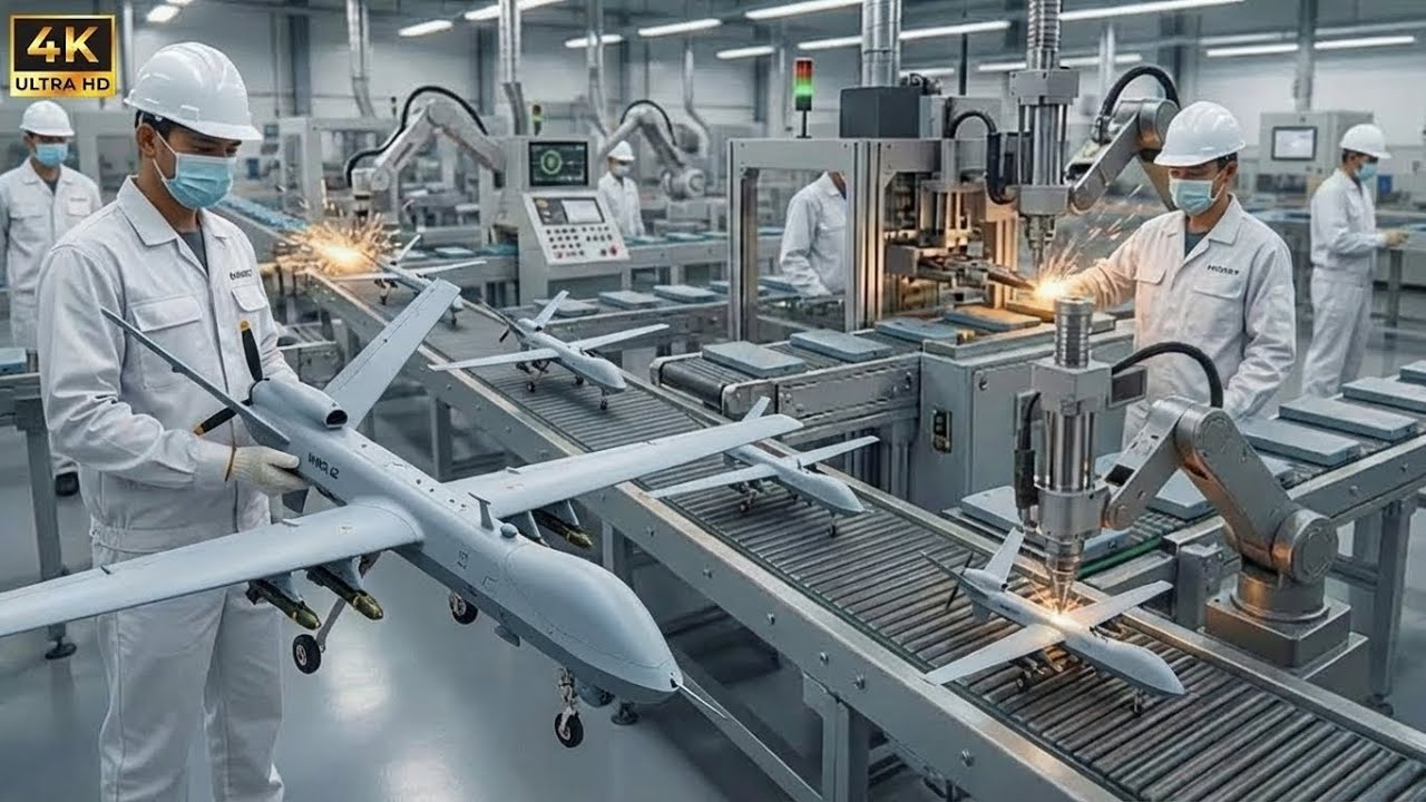 🎯 Wing Loong II Drone Production Line | Advanced Military UAV Factory ...
