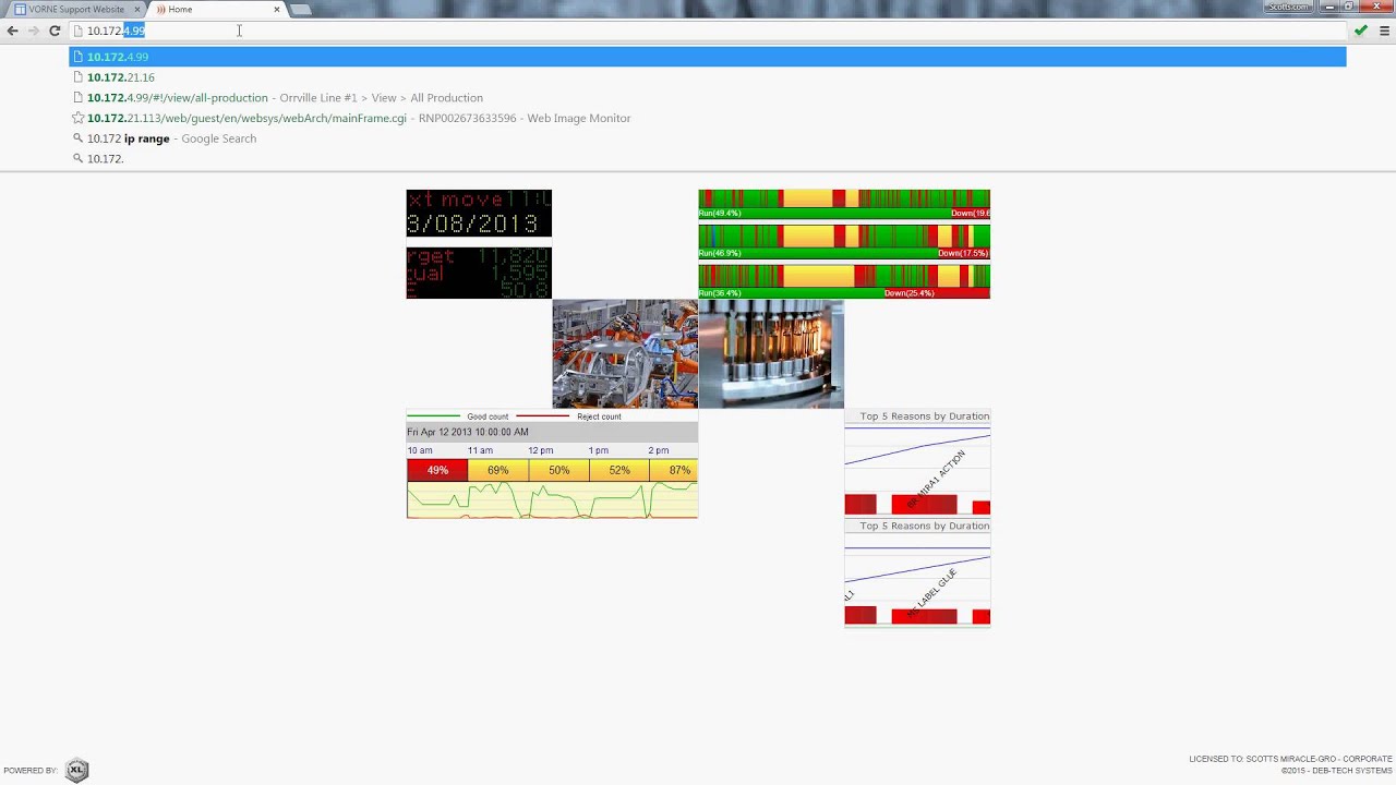 Saving OEEAlert and Live Production Links to your Bookmarks Bar