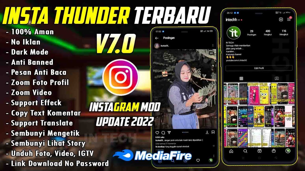 ✅ Update Instagram Thunder v7.0 Terbaru 2022 || InstaThunder dengan Fitur Terlengkap