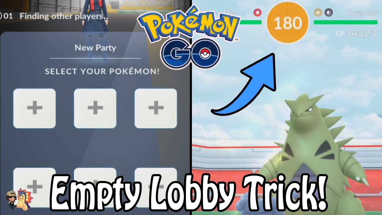 HOW TO USE THE EMPTY LOBBY TRICK (UPDATED) IN POKÉMON GO! START RAID WITH 180/300 SECONDS!
