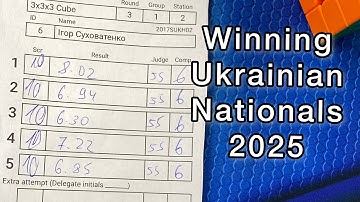 3x3 Official ao5 7.00 PR2 / single 6.30 / Ukrainian Champion! 🇺🇦🇺🇦🇺🇦