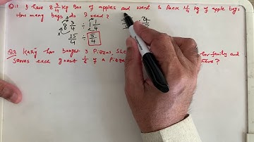 Multiplying and Dividing the Fractions Grade 8 Word Problem
