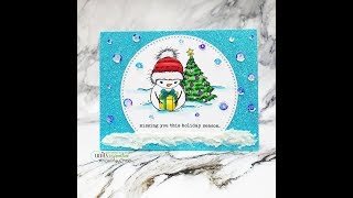 Unity Quick Tip: Snow-globe Inspired Card with Glitter Accents