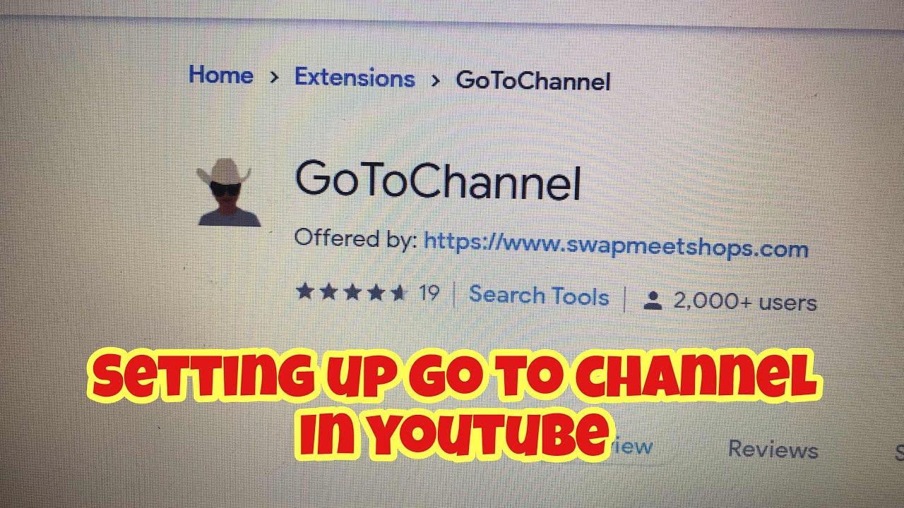 HOW TO ADD GO TO CHANNEL || GoToChannel Extension || Live stream - YouTube