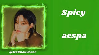 spicy by #aespa #slowed #kpop #kpopslowed #aespaspicy #trending #fyp #viral #leeknowlover