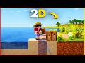 TRANSFORMEI O MEU MINECRAFT 3D EM 2D!
