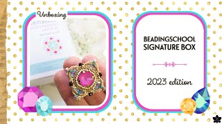 BeadingSchool &#39;23 Signature Bead Box #unboxing