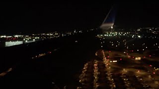 HARD United Airlines 757-200 Night Landing in Newark Liberty | LAX-EWR