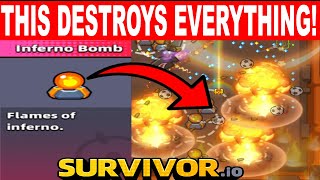 Survivor.io Modular Mine Inferno Bomb - Max Chapter Damage Test