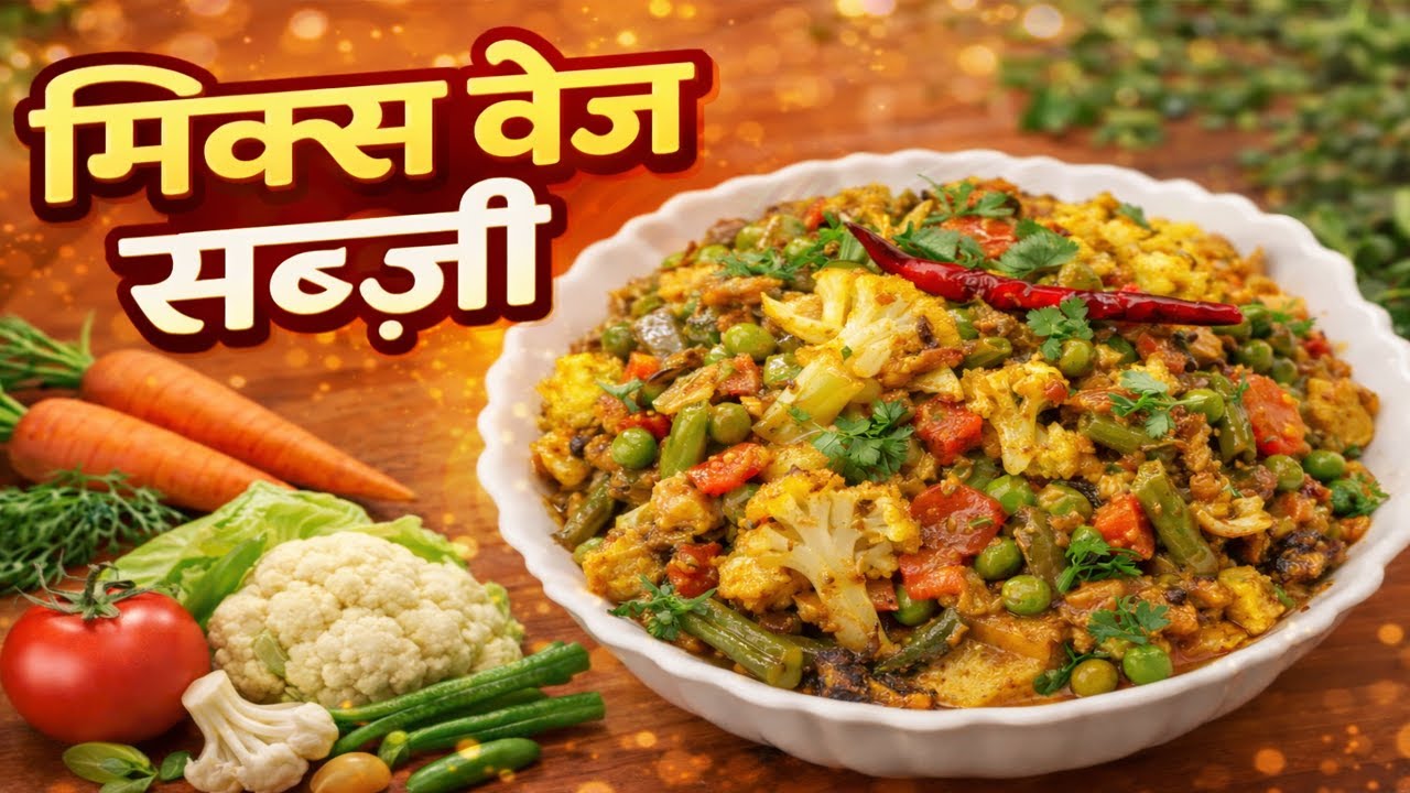 ठंड में मज़ा आ जाए! 🔥 Aloo Gobhi Matar Gajar Beans ki Mix Veg  Easy & Quick Recipe