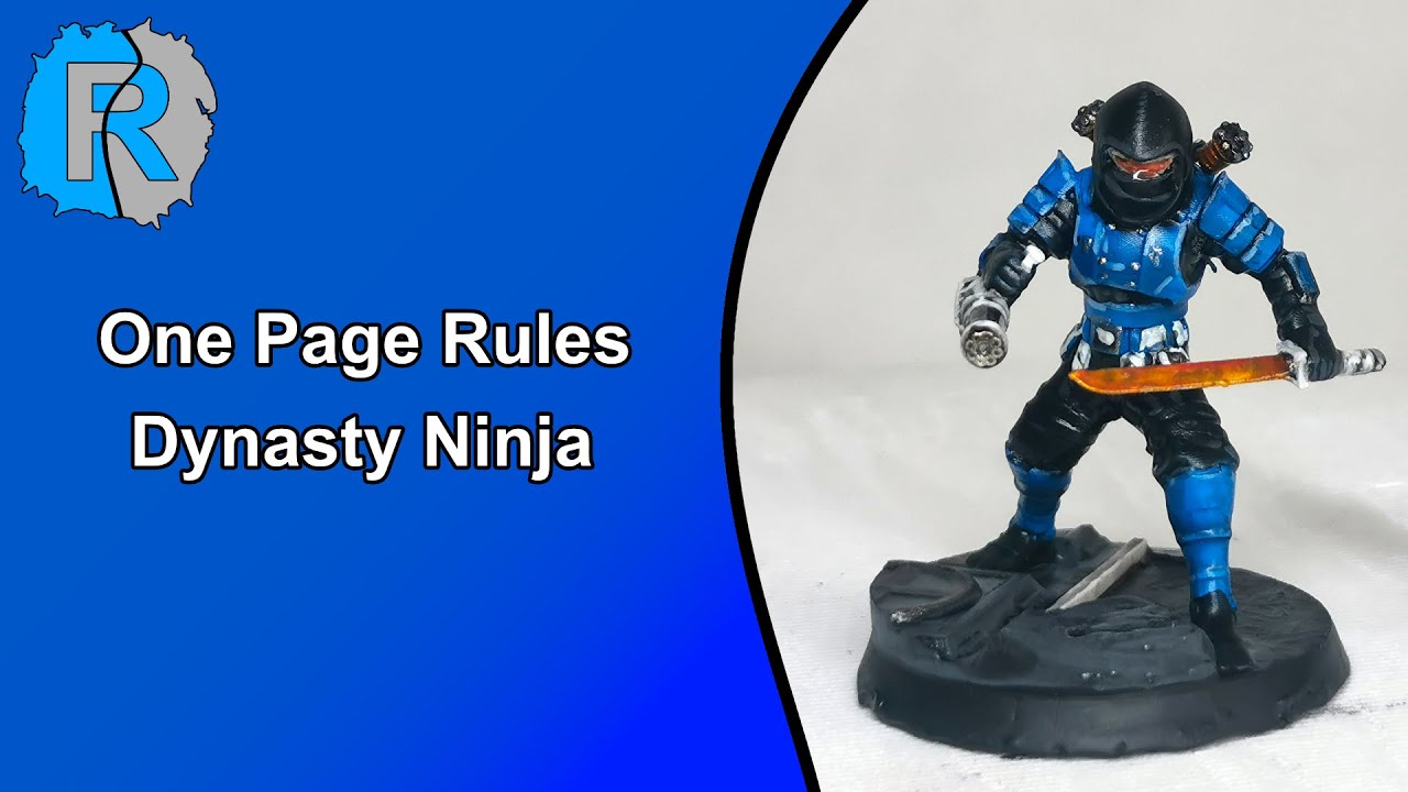 Paitning: Dynasty Ninja - One Page Rules - Eternal Dynasty, 3D Printed army.