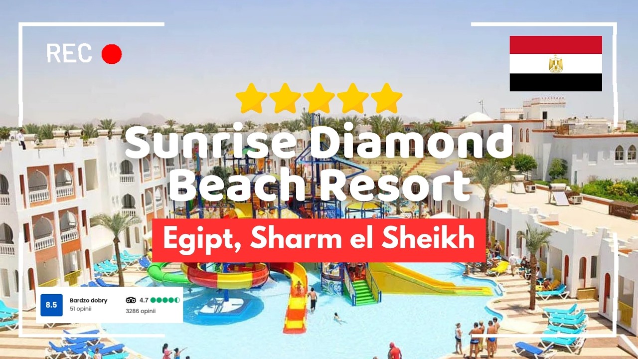 🇪🇬 Sunrise Diamond Beach Resort 5* – rafa, aquapark i podgrzewane baseny w Sharm El Sheikh 