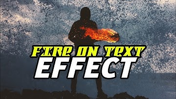 Fire on text effect 🔥 | smart text effect | kinemaster tutorial in hindi |