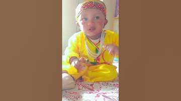 jay shree krishna 🤩🤗#viral #cute #shortvideo #baby #song #viralvideo #love #funny