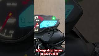 Bajaj Pulsar N160 mileage on E20 petrol #shorts #e20 #ethanol #bajajpulsar