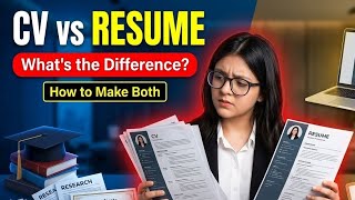 CV vs Resume: What's the Difference? | Resume & CV Format Explained (2026)@DevBuddy369 CV vs Resume: What's the Difference? | Resume & CV Format Explained (2026)@DevBuddy369