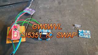 GW0WVL ... Faulty SI-5351 .... Repair attempt