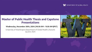 Celebrity MPH Thesis & Capstone Presentations - November 2024 Profile