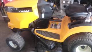 Cub Cadet XT1 smoking start up problem and fix