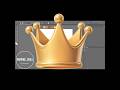 3D Looking Glossy Crown in Adobe Illustrator #adobeillustrator ##3dvector #vectorart