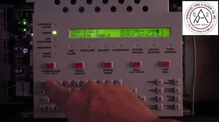 Notifier Onyx 320 and 640 how to read point status