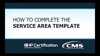 How to Complete the Service Area Template