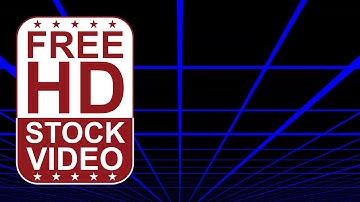 Free Stock Videos - moving below blue grid on black background 2D animation