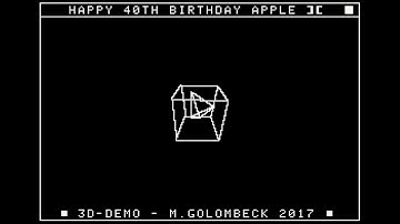 3D-Demo for Apple ][