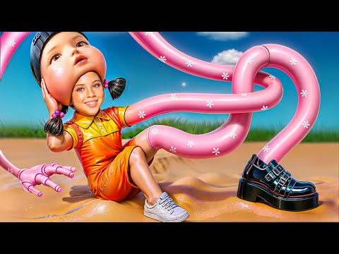 A Squid Game Family örökbe fogadott! Hogyan legyél új baba a Squid Game 3-ban!