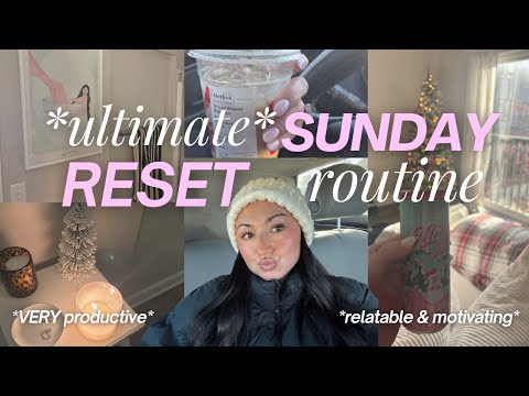 VLOGMAS DAY 15 | my *ULTIMATE* SUNDAY RESET ROUTINE 🧖🏼‍♀️🎀