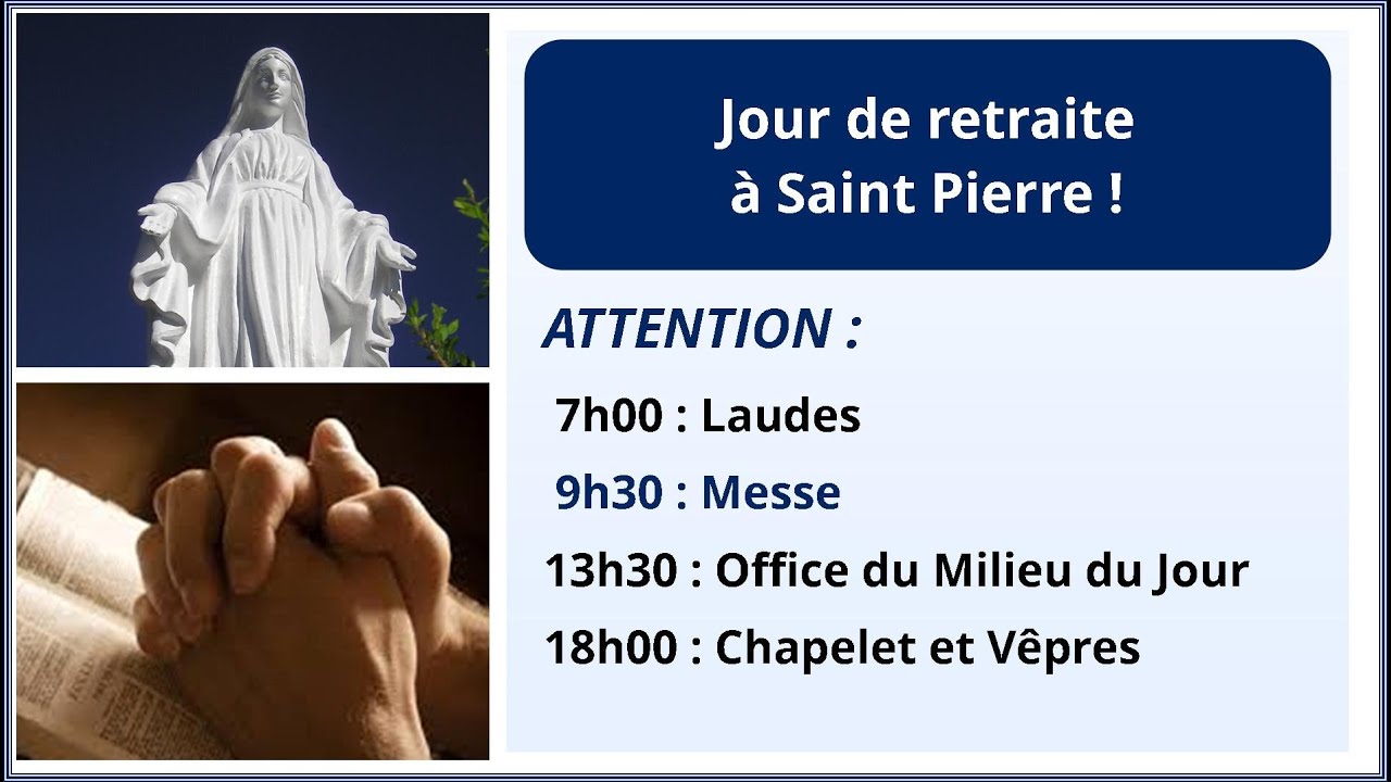 Le chapelet et les vepres du jeudi 18 juin 2026