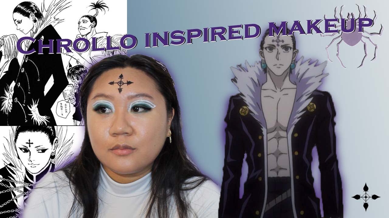 chrollo lucilfer inspired makeup look // full tutorial & video captions included