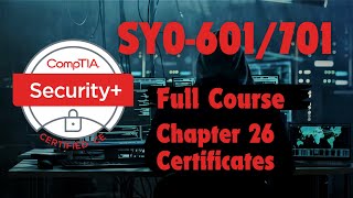 CompTIA Security Plus (SY0-601/701) Chapter 26: Certificates