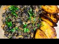 Easy and Inexpensive Dinner Ideas | Black Beans and Fried Plantains