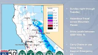 October 28, 2013 Weather System - Northern California Briefing