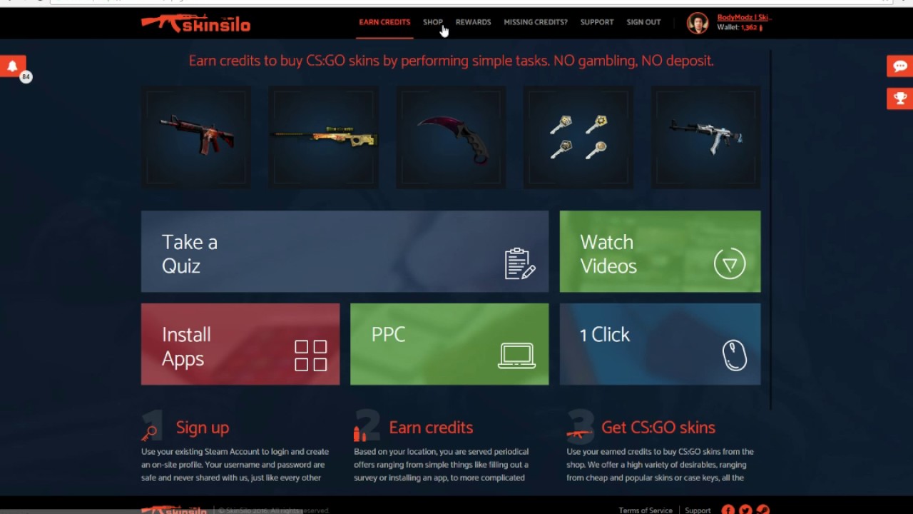 100% FREE CSGO SKINS (SkinSilo.com)