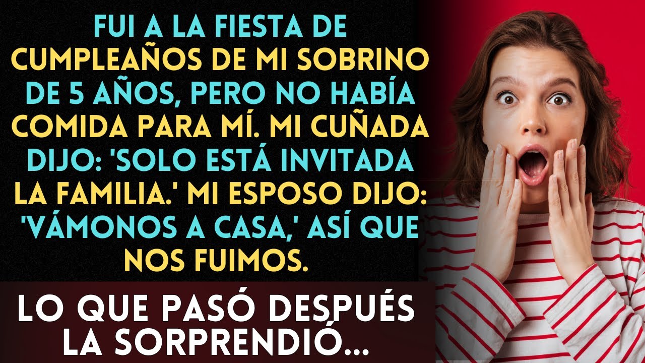 Lo Que Pasó al Salir de la Fiesta de Mi Sobrino Por Ser Tratada Como Extraña