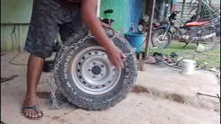 how to make car tire chains
