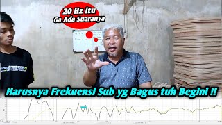 Widely used but don't know the best and ideal frequency for a subwoofer || ABAH ALIONG SPL