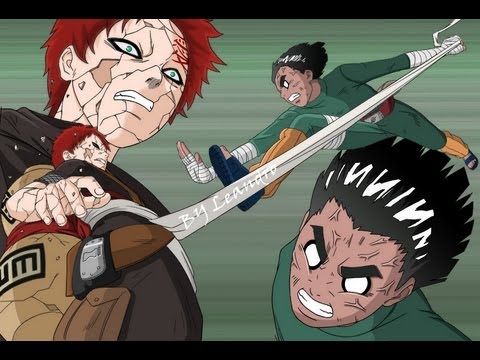 Image result for Rock Lee vs. Gaara