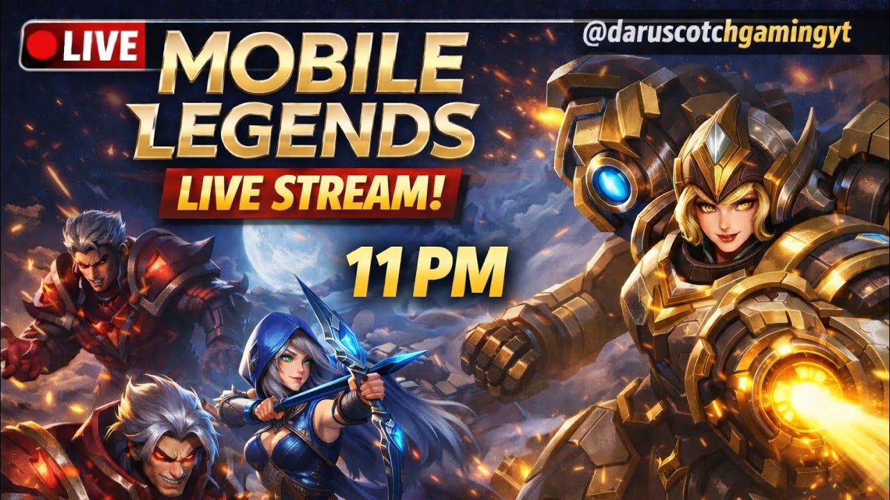 MOBILE LEGEND LIVE STREAM DAY-22😈 | DARU大 SCOTCH GAMING YT