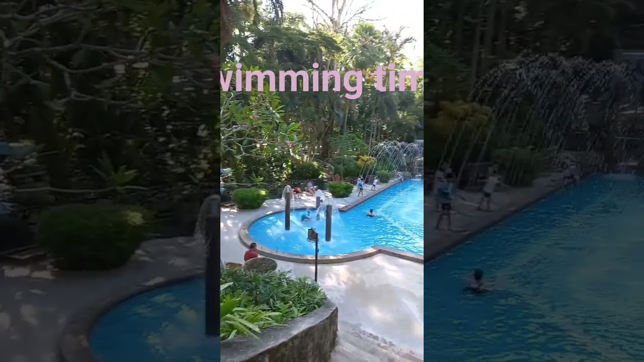 swimming time at penang youth park😃.  