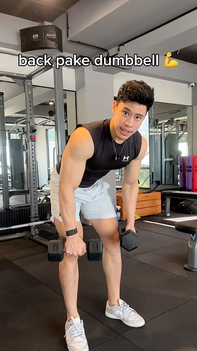 You can also play back using just dumbbells, guys! 💪