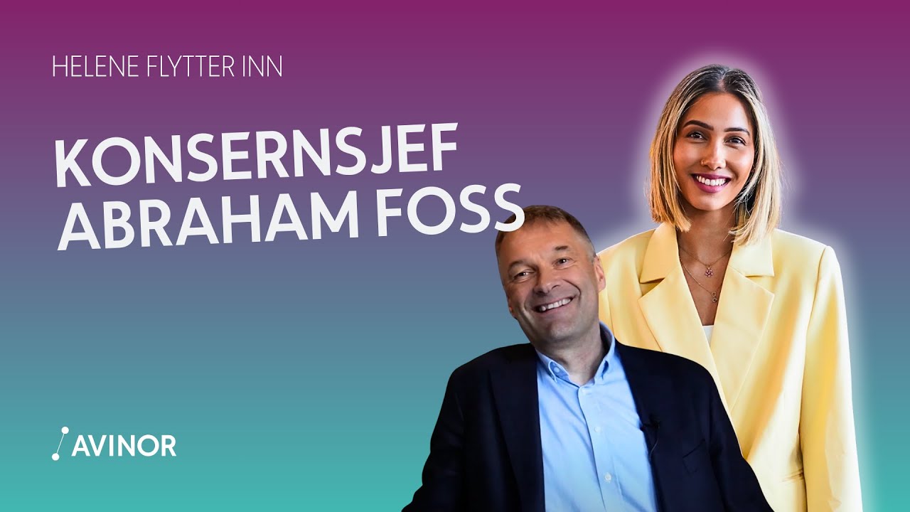 Helene flytter inn: konsernsjef Abraham Foss