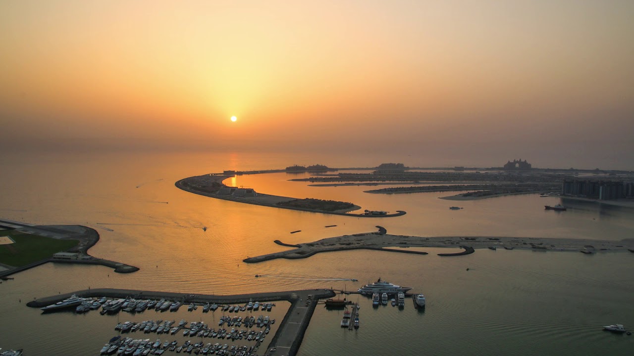 FREE STOCK FOOTAGE - Dubai Sunset Time-lapse
