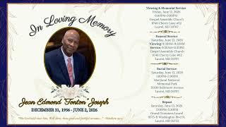 June 12, 2026 - Memorial Viewing Service